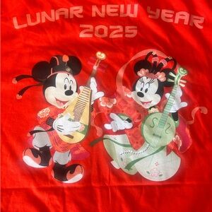 Disney Kids Red Lunar New Year Tee